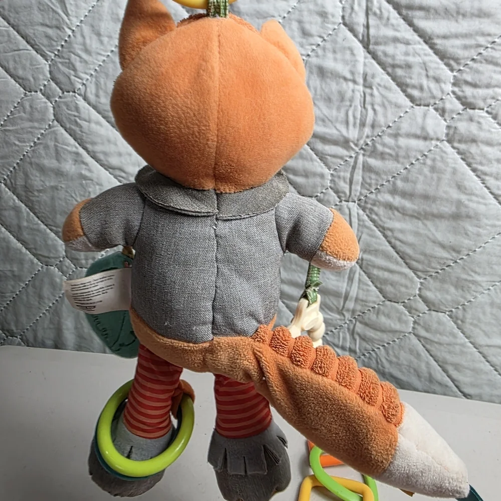 Infantino Plush Fox & Activity Ring Toy Set - Multicolor Baby Development Toys